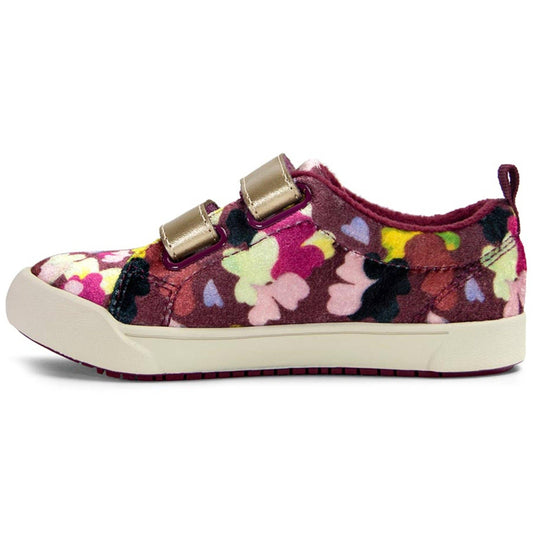 Avery - Flex® | Burgundy Floral Sneaker