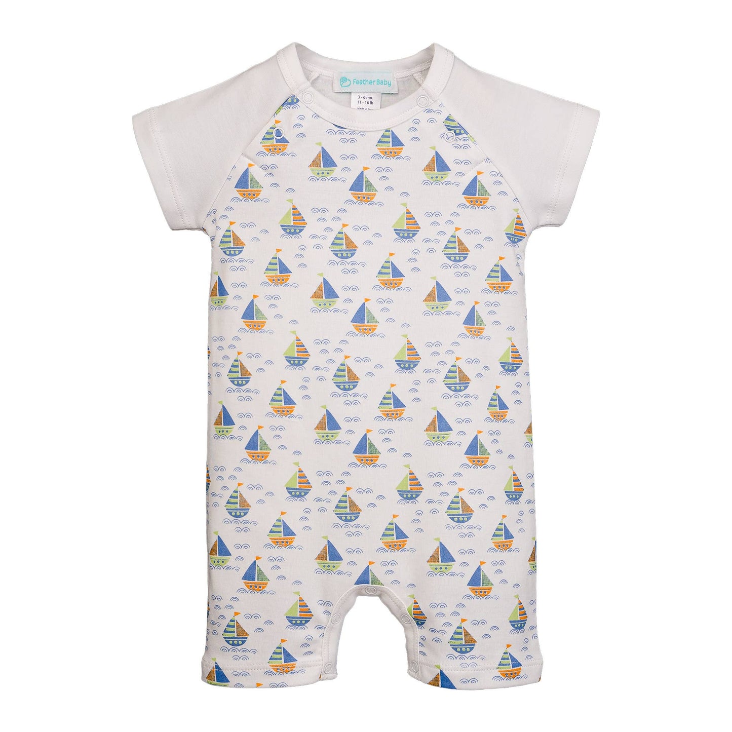 Sailor Romper - Sailing Sketchy Waters - Pima Cotton Outfit