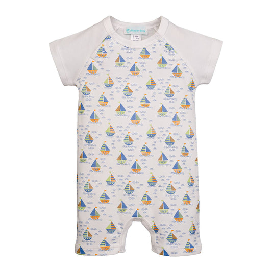 Sailor Romper - Sailing Sketchy Waters - Pima Cotton Outfit
