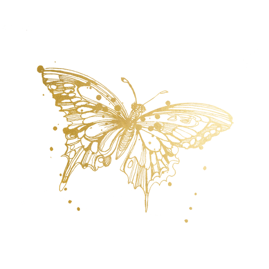 Flit (Gold) Tattoo Pair