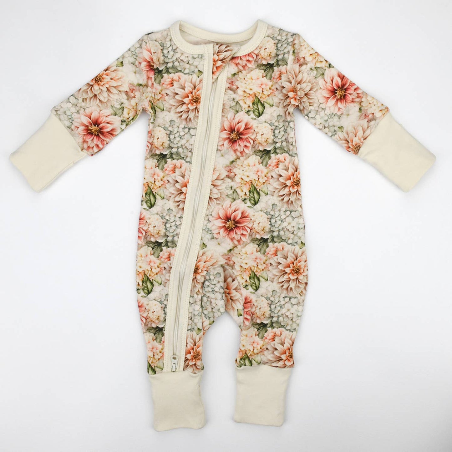 Organic Cotton Pajamas Zipper Sleeper, Mirabelle PREORDER