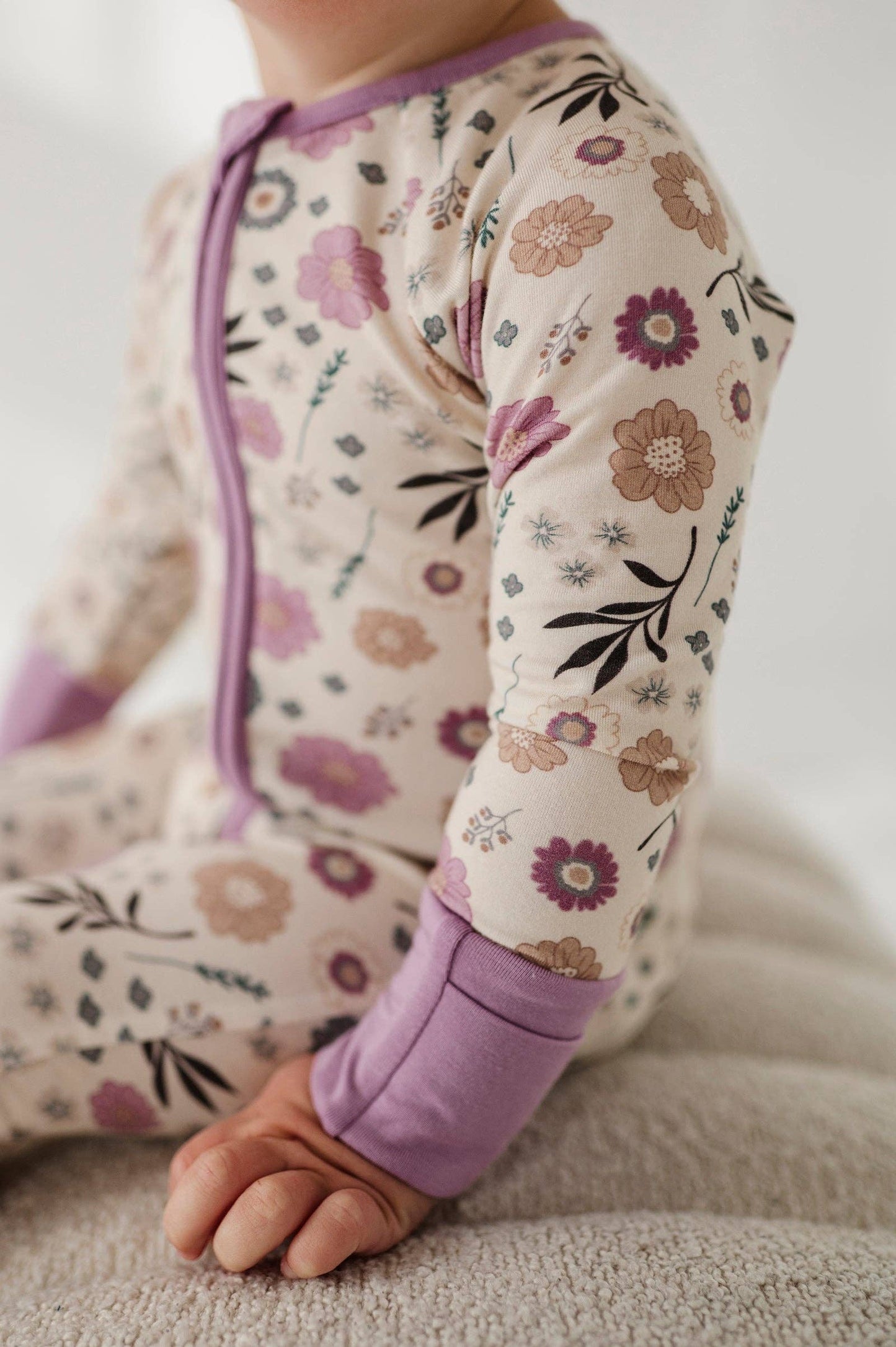 Long Sleeve Zip Romper Bamboo Baby/Kids Clothing Fall 2025
