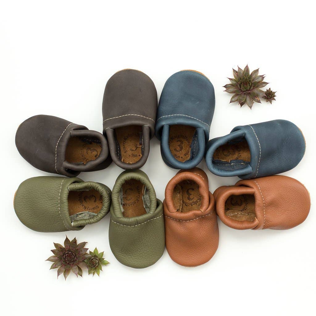 Toddler Infant Baby Moccasin | Lichen, Wood, Navy