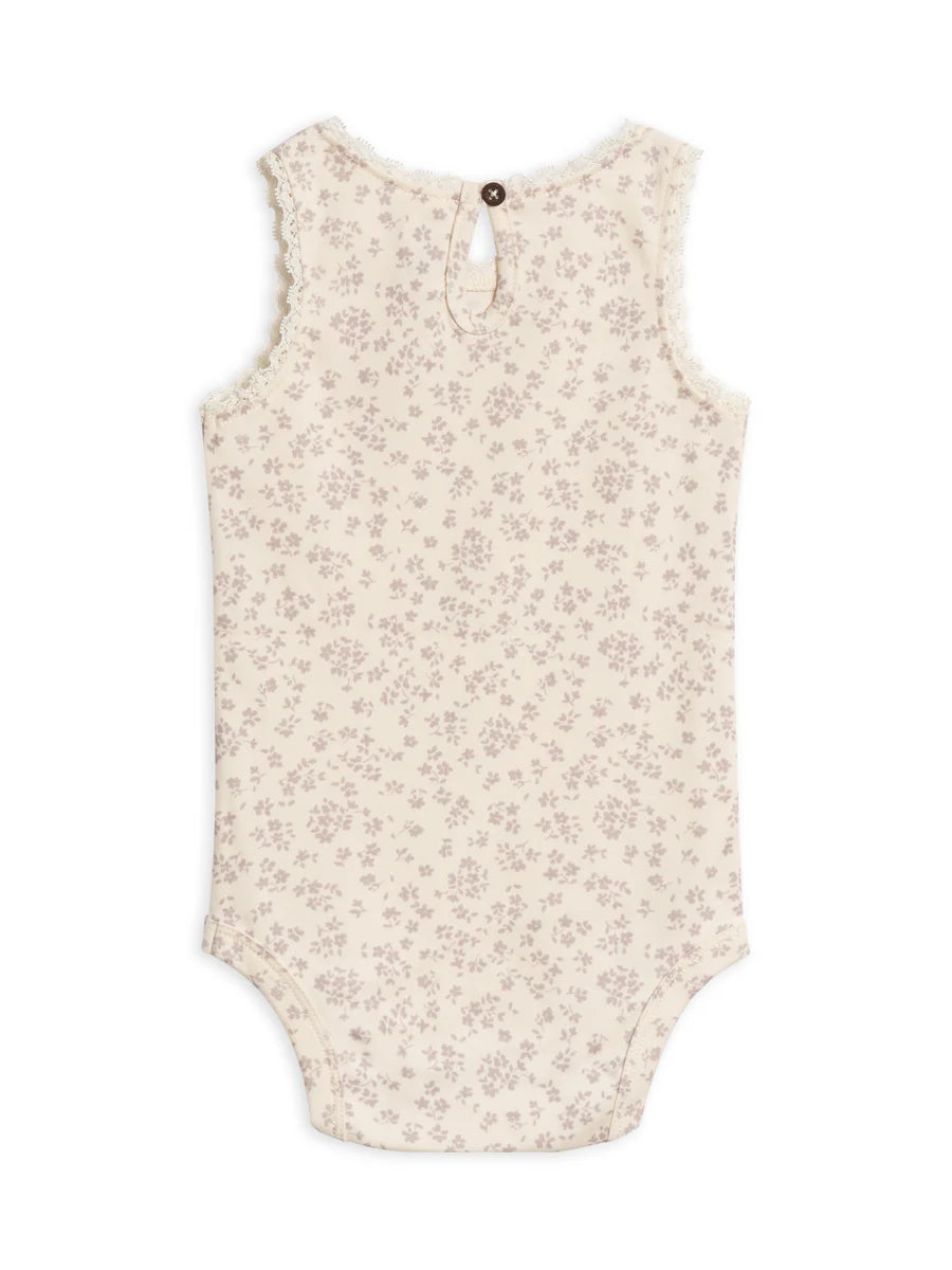 Organic Baby Luna Lace Bodysuit + Bloomer Set