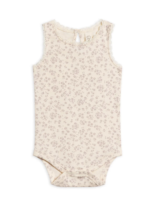 Organic Baby Luna Lace Bodysuit + Bloomer Set