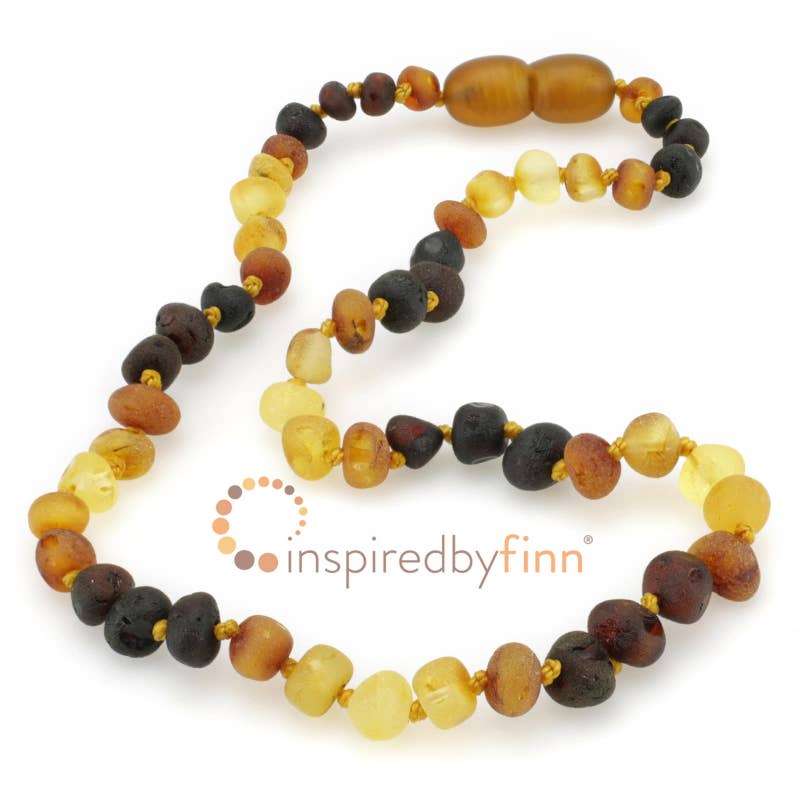 Raw Baltic Amber Necklace – Multi | 12 – 22”