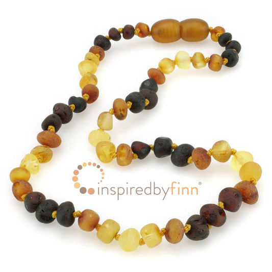 Raw Baltic Amber Necklace – Multi | 12 – 22”