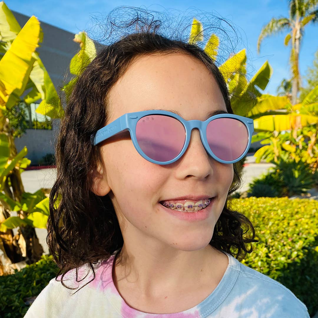 Round Sunglasses | Cloudy Blue