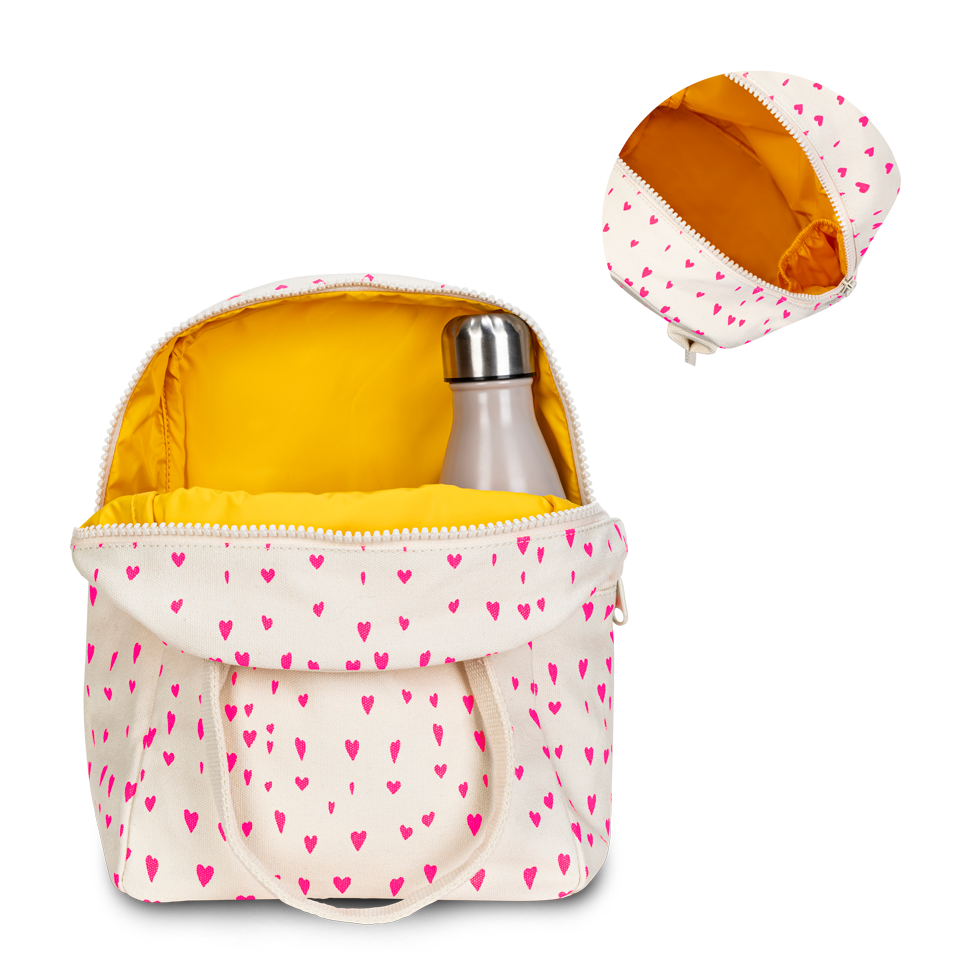 Zipper Lunch Bag - Tiny Hearts