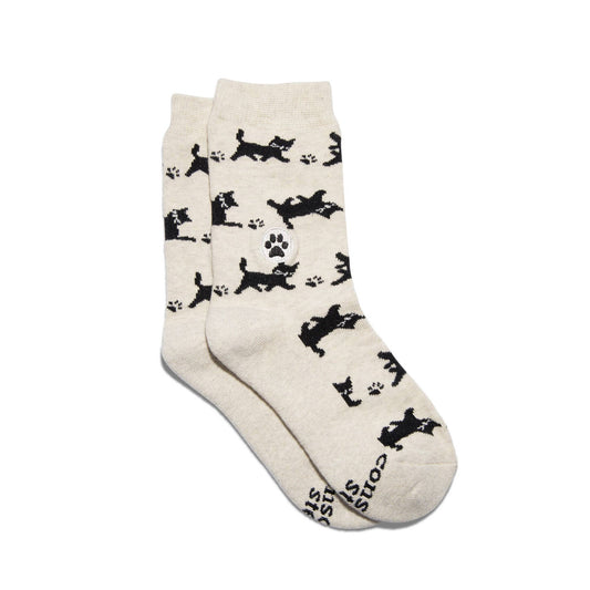 Kids Socks that Save Cats (Beige Cats)