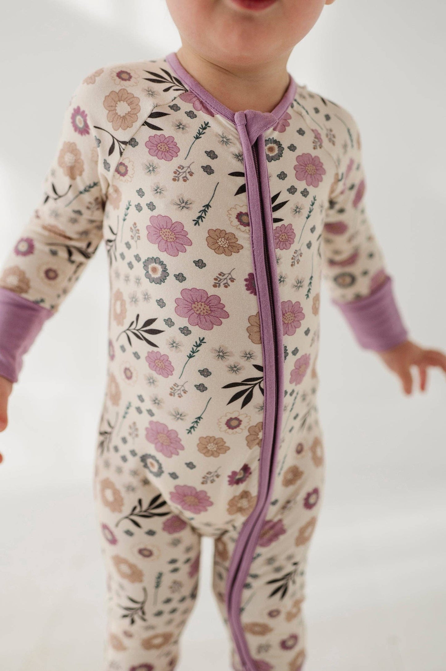 Long Sleeve Zip Romper Bamboo Baby/Kids Clothing Fall 2025