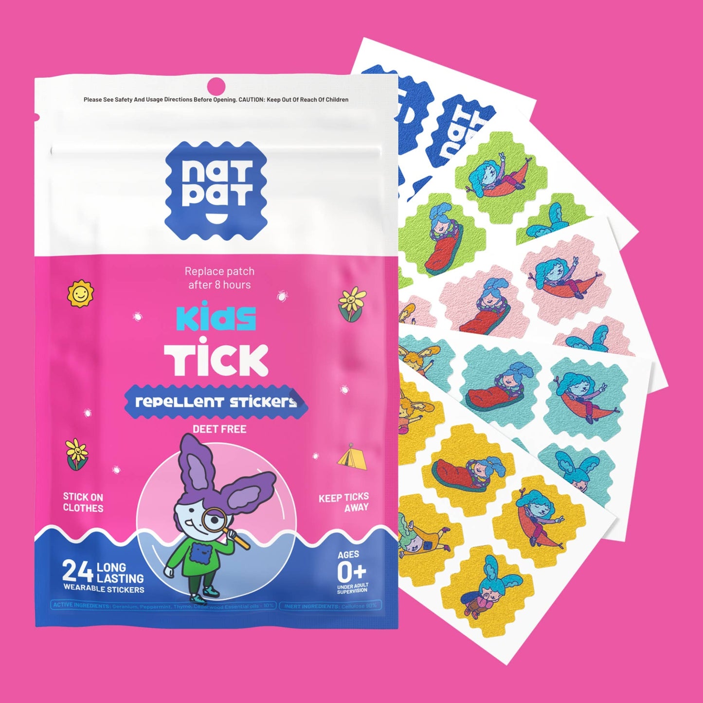 Tick Repellent Stickers for Kids