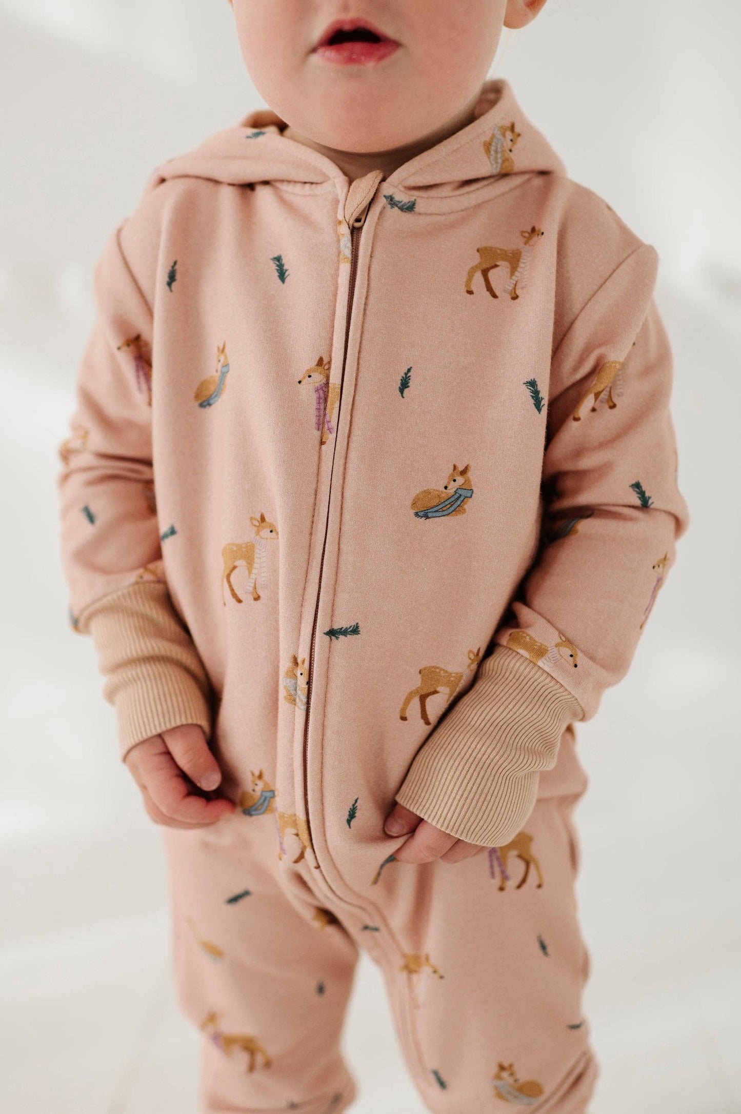 Terry Zip Romper Bamboo/Cotton Baby/Kids Clothing Fall 2025