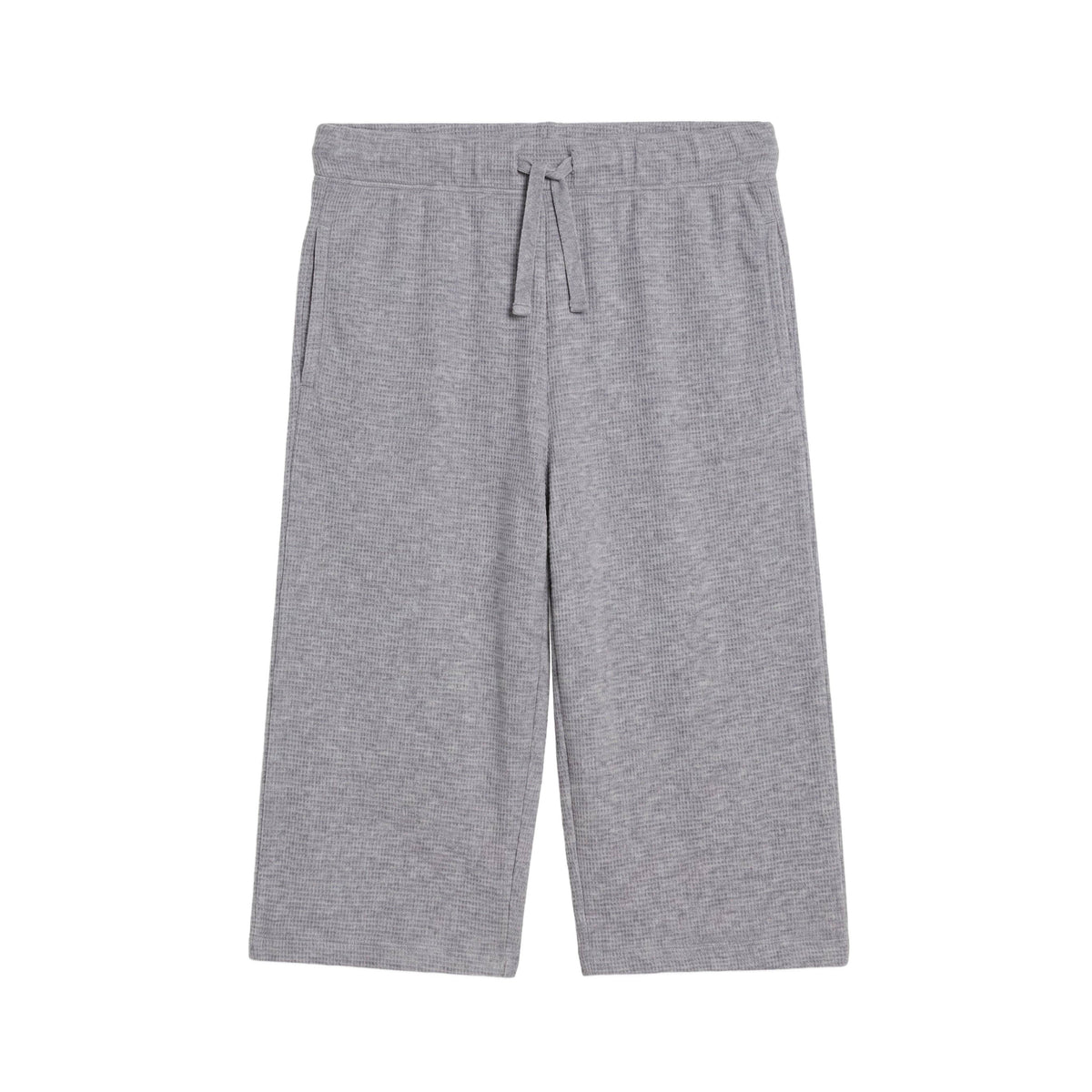 Clove Waffle Knit Straight Leg Pants - Ashen