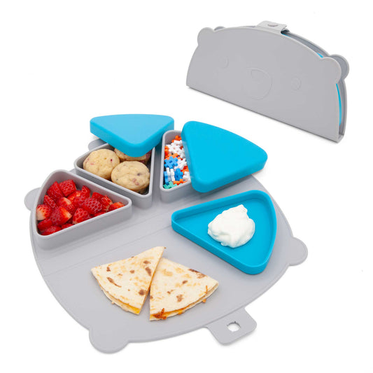 321 Grow On-the-Go Silicone Snack Mat - Pebble