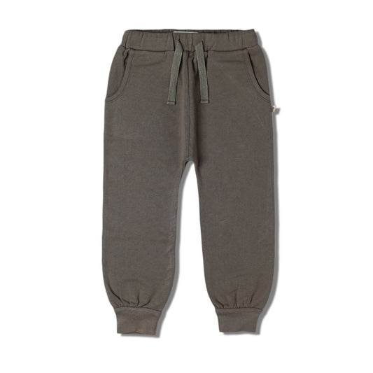 Organic Fleece Jogger Pants - Olive