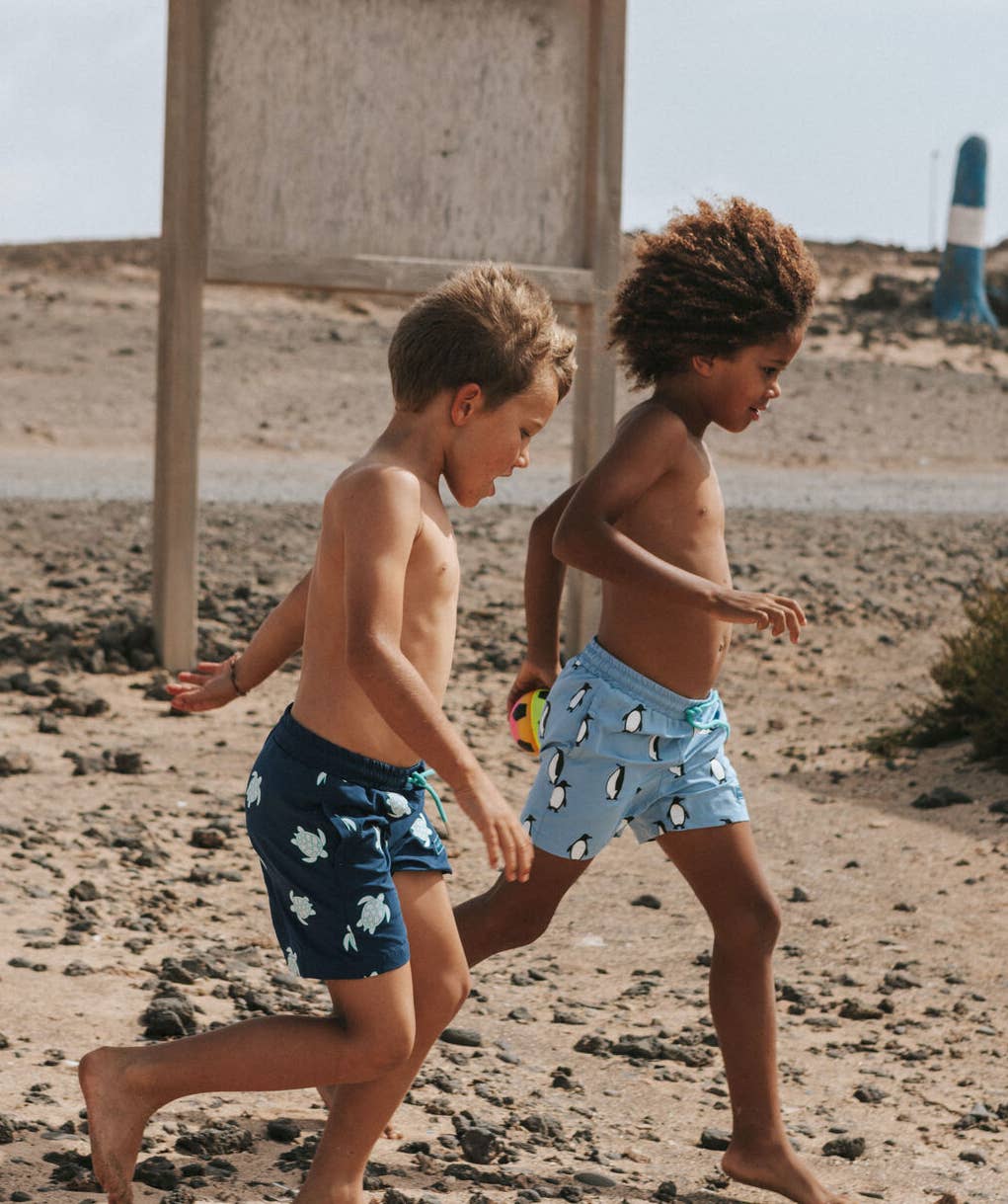 Turtle Color Changing Boys Swim Trunks