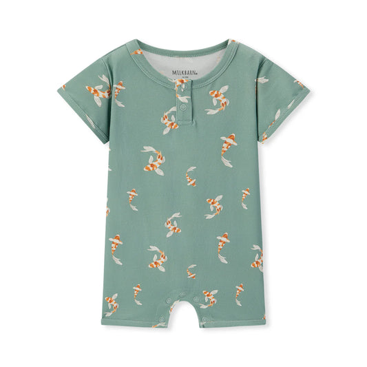 Organic Cotton Shortall | Swimming Koi