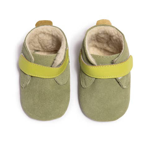 GREEN GOBLIN - SHOOSHOOS BABY SHOES LEATHER WINTER BOOTIE