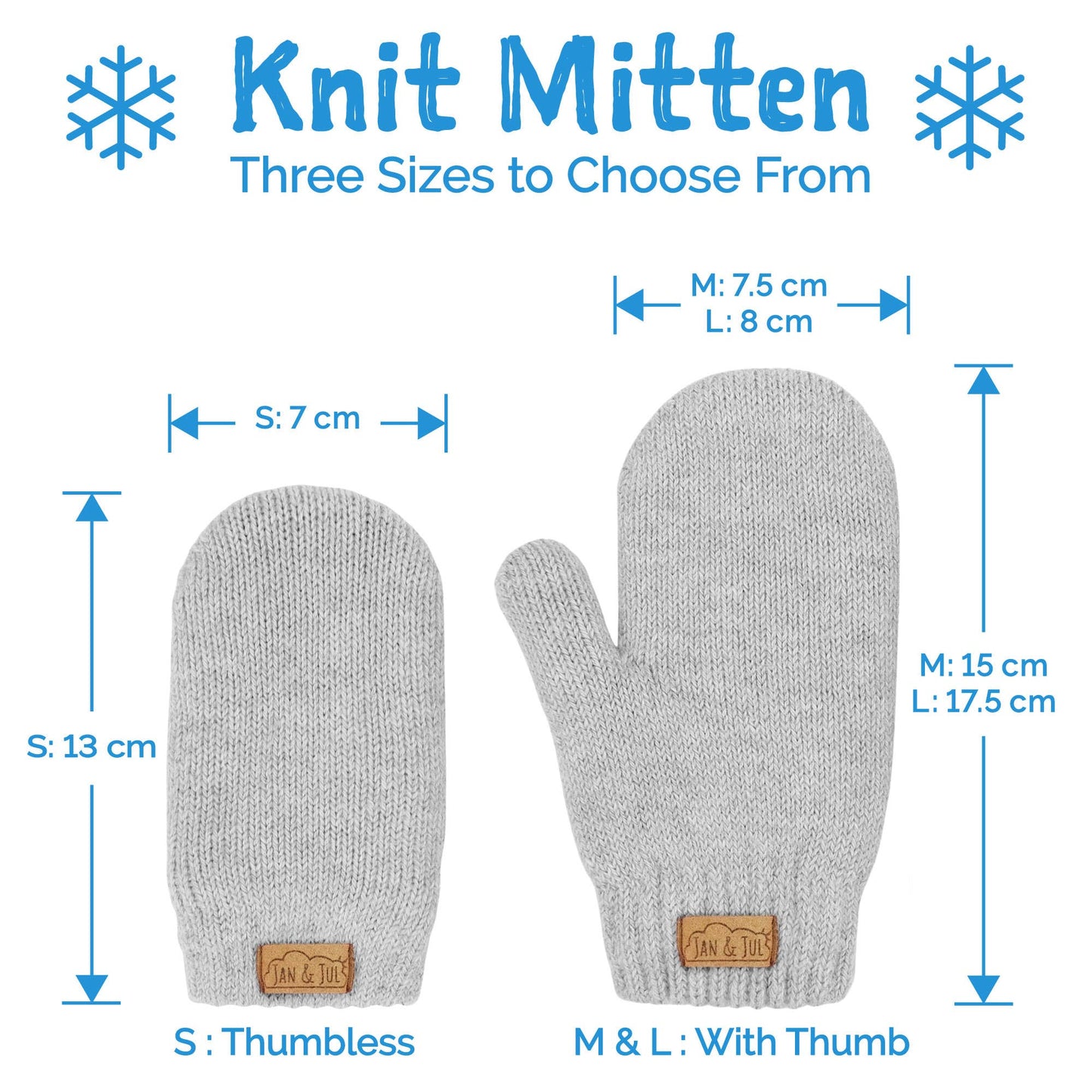 Light Pink | Kids Cozy Knit Mittens