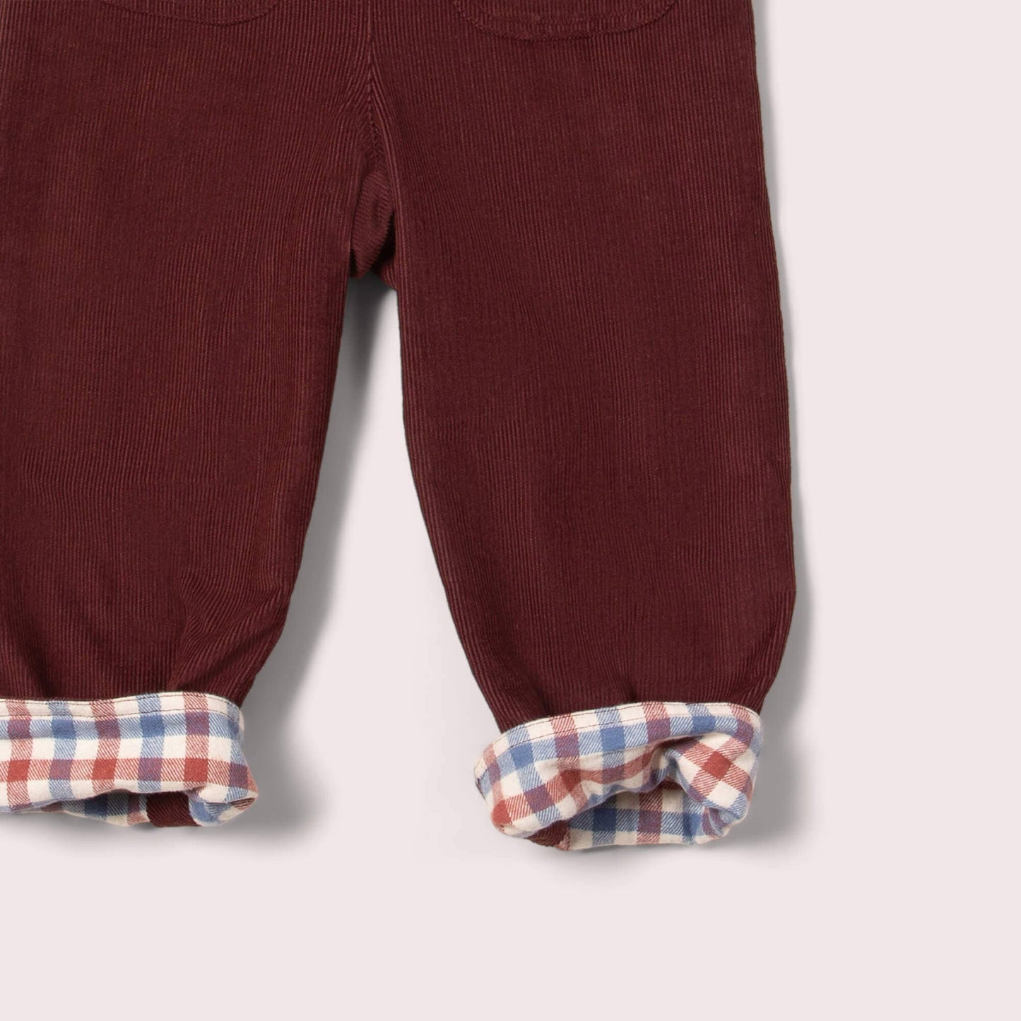 Chocolate Lined Corduroy Dungarees