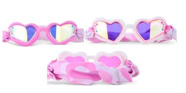 *NEW* Soft Crush Fabric Strap Swim Goggle | Heart