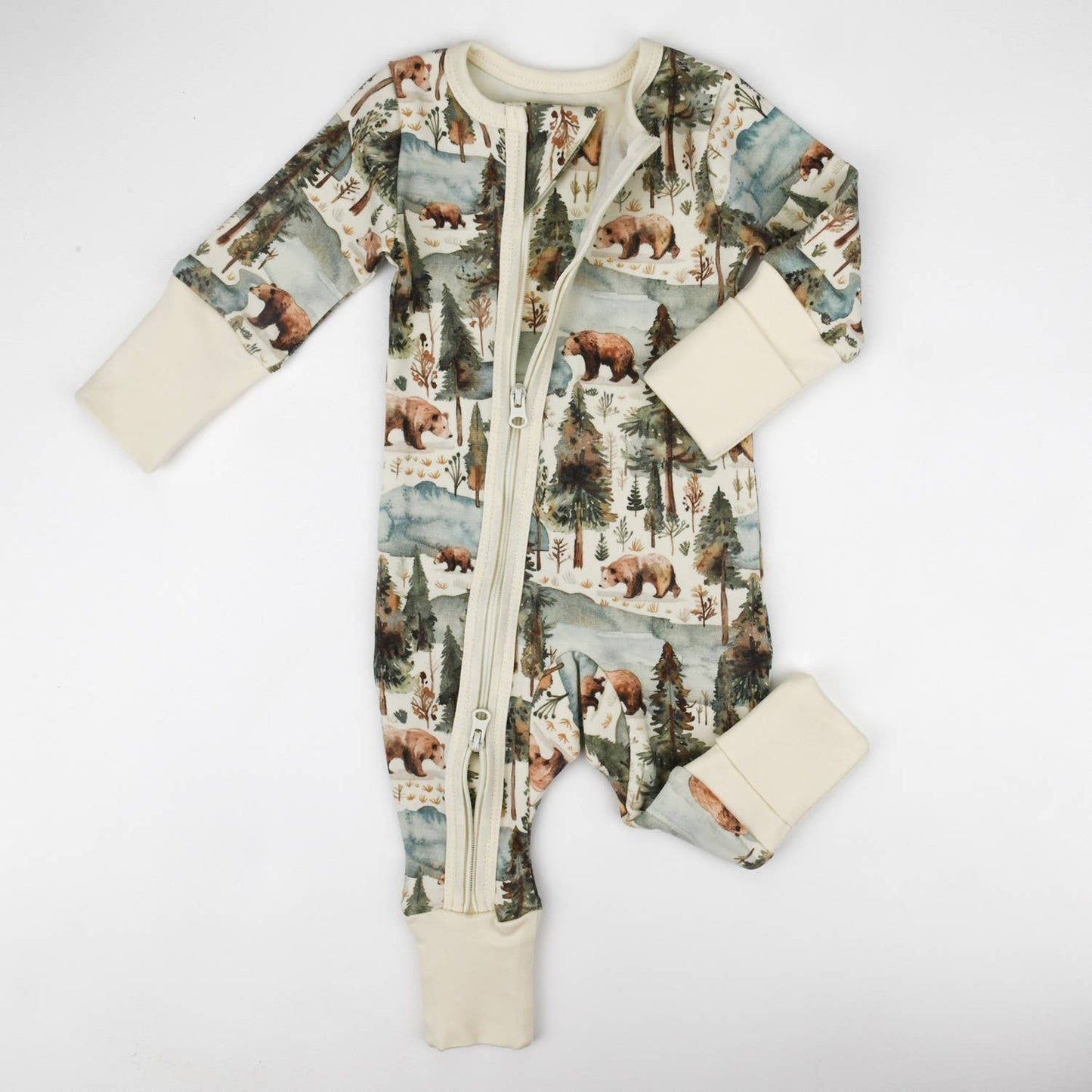 Organic Cotton Baby Pajamas Zipper Sleeper, Crispin PREORDER