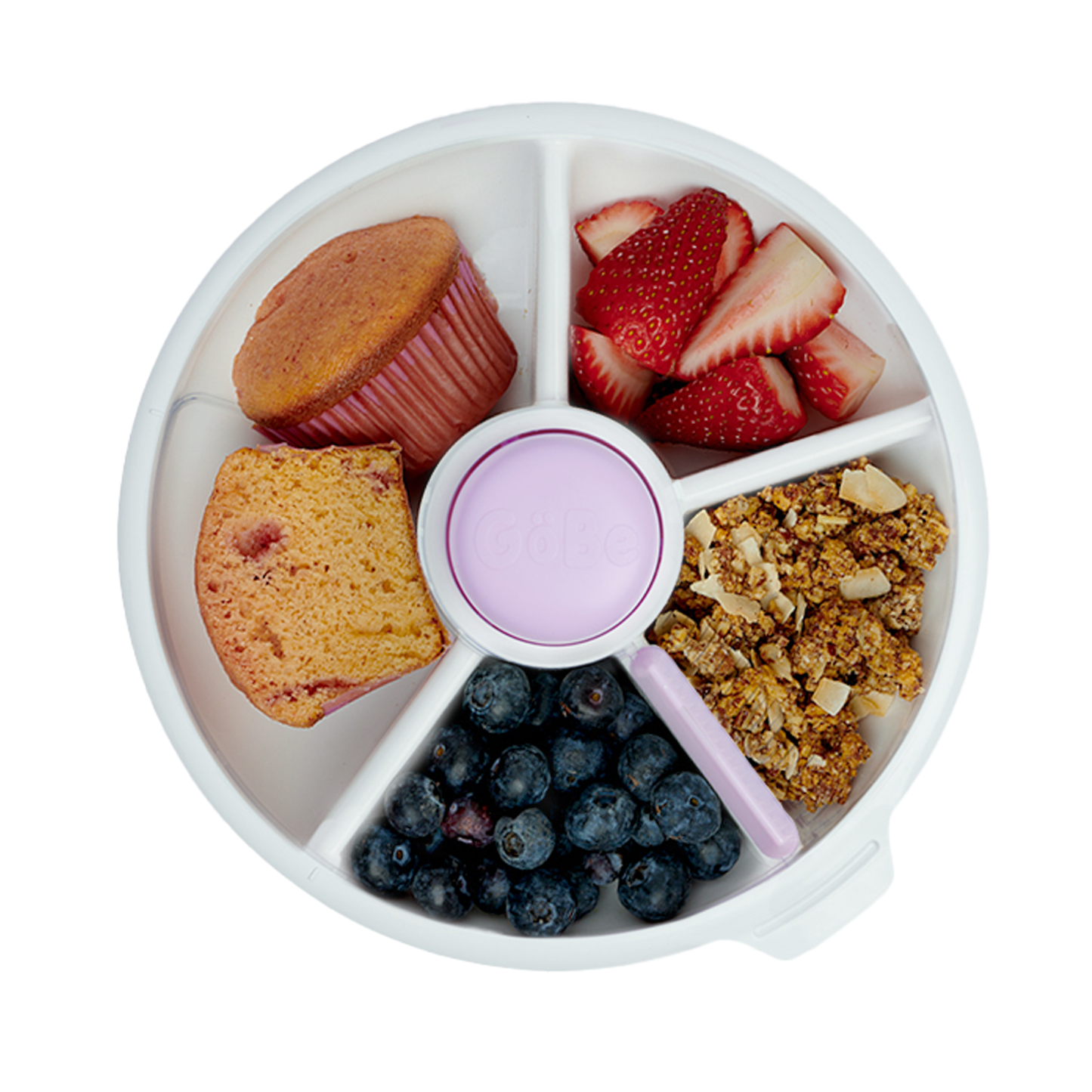 GoBe Kids Large Snack Spinner Slide, Travel Snack Box