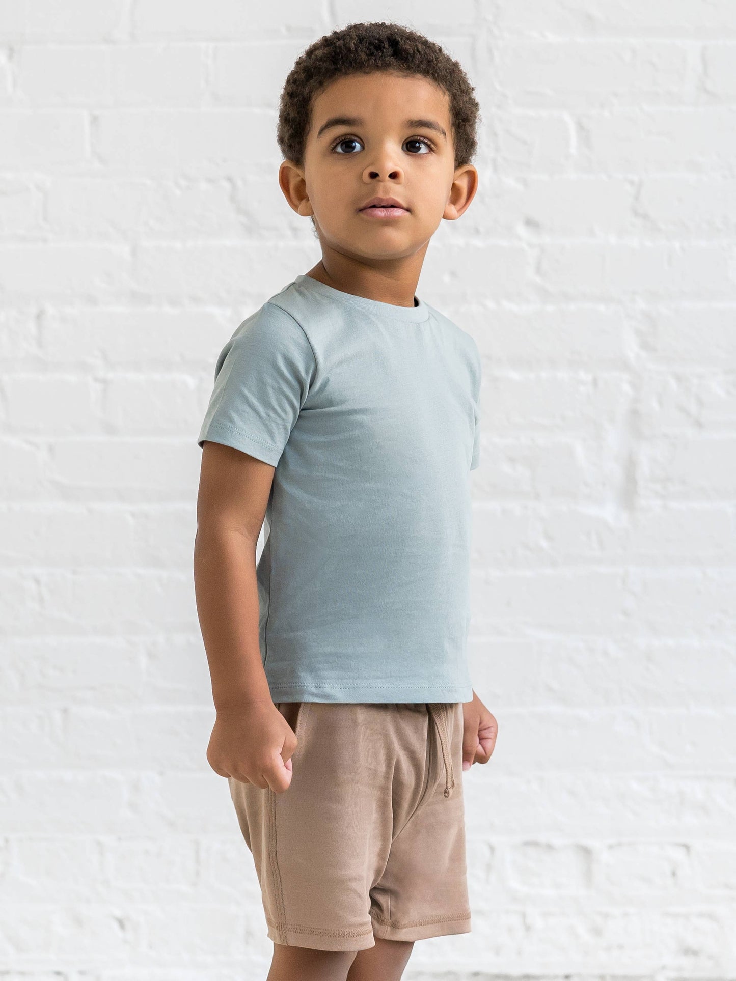 Organic Baby and Kids Classic Crew Neck Tee - Tide