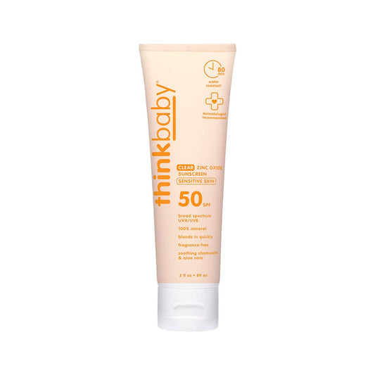 NEW Baby Clear Zinc Sunscreen Sensitive Skin SPF 50