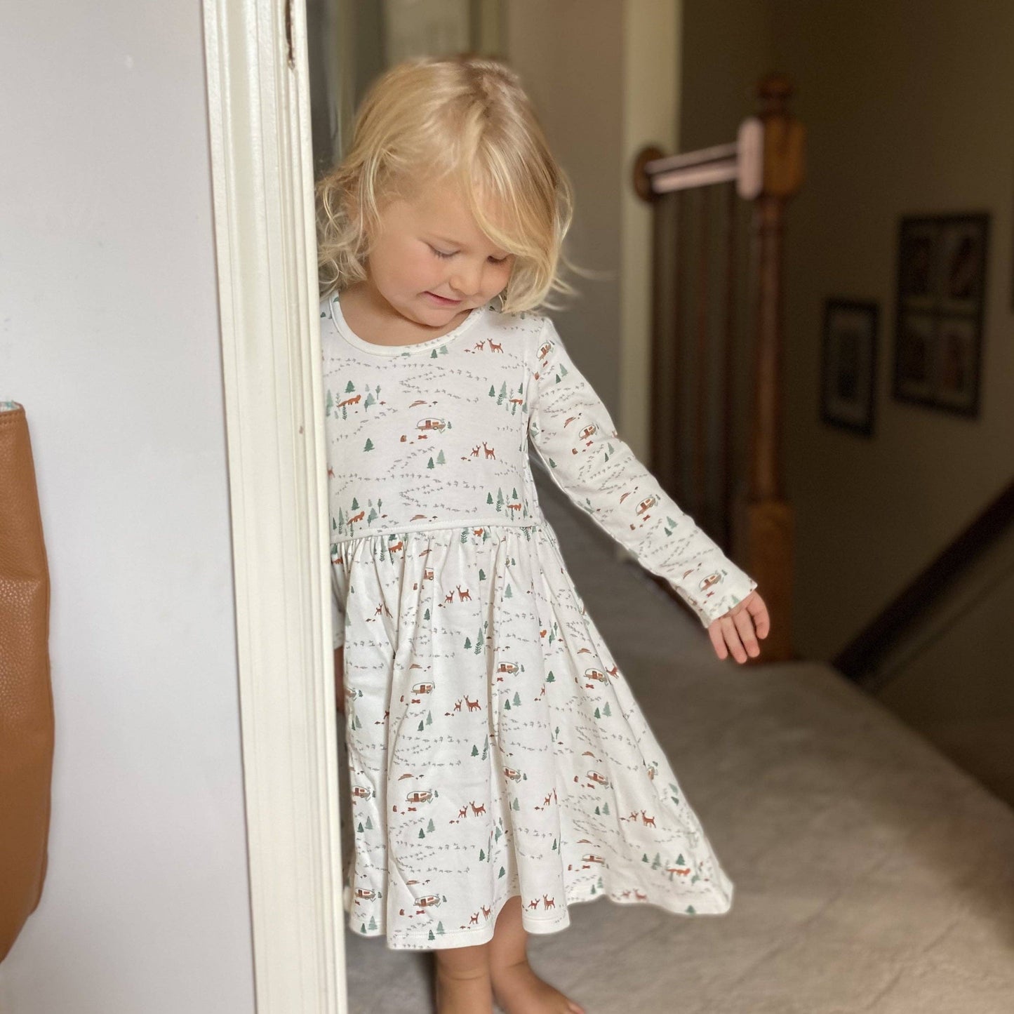 Long sleeve twirl dress | deer to my heart