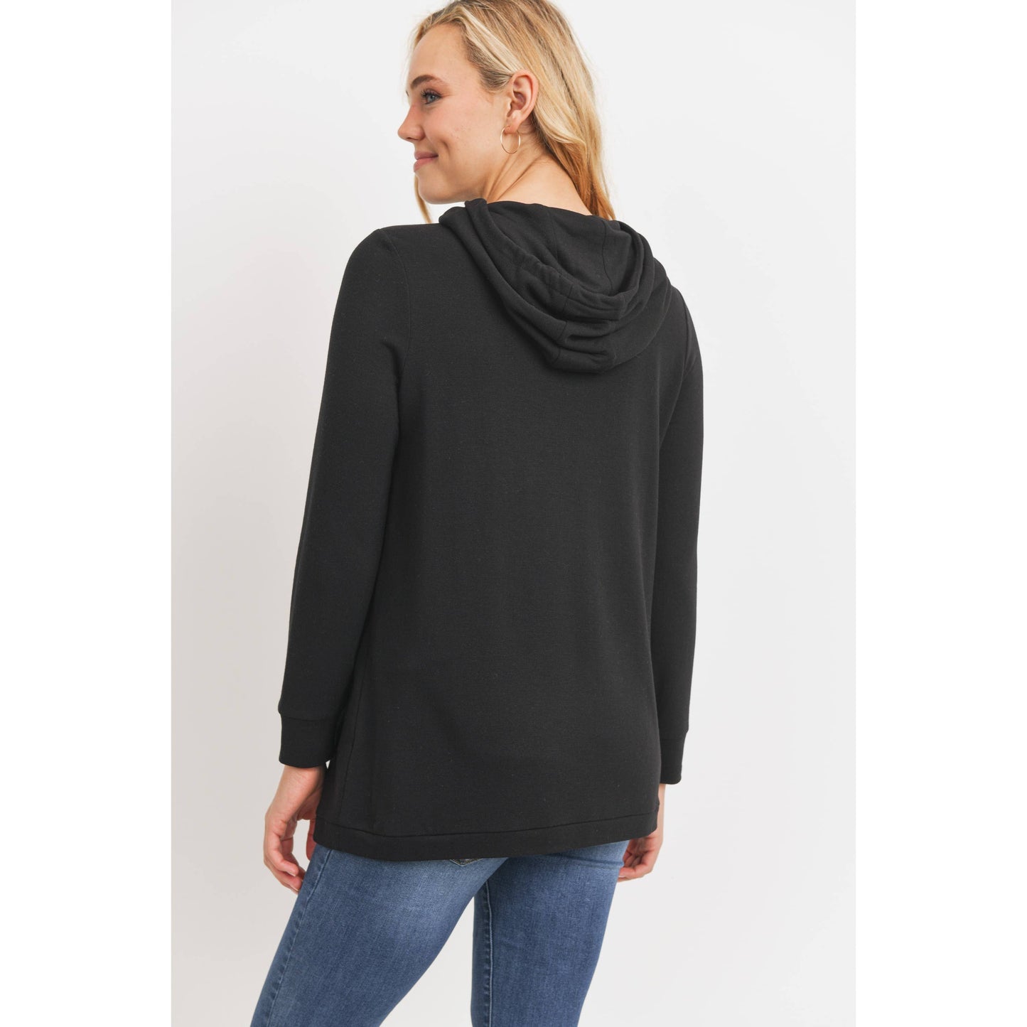 French Terry Crossover Nursing Hoodie