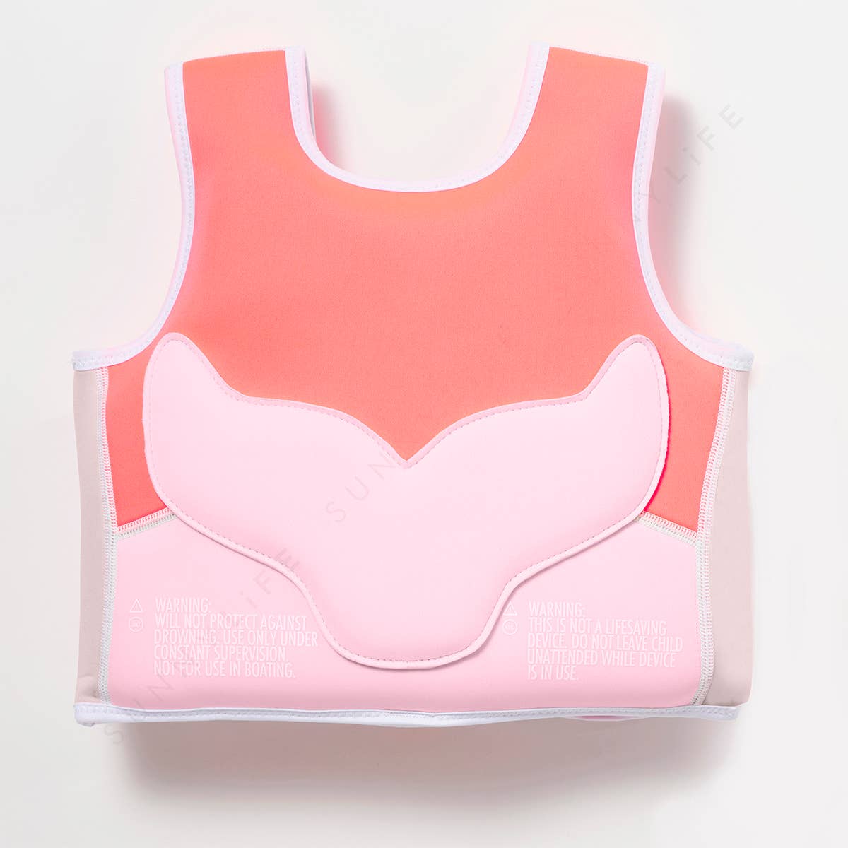 Melody the Mermaid Swim Vest 2-3 Neon Strawberry