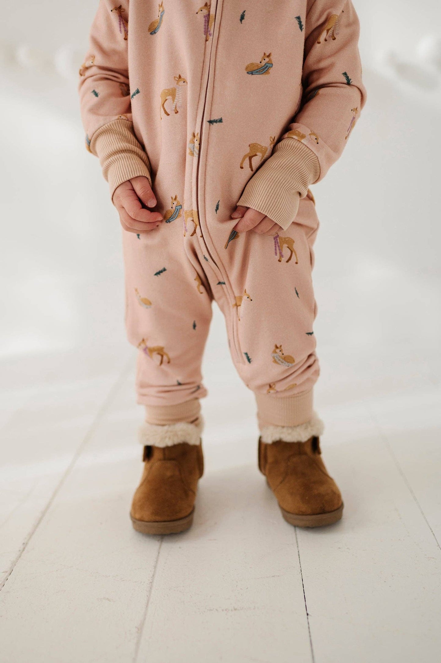 Terry Zip Romper Bamboo/Cotton Baby/Kids Clothing Fall 2025