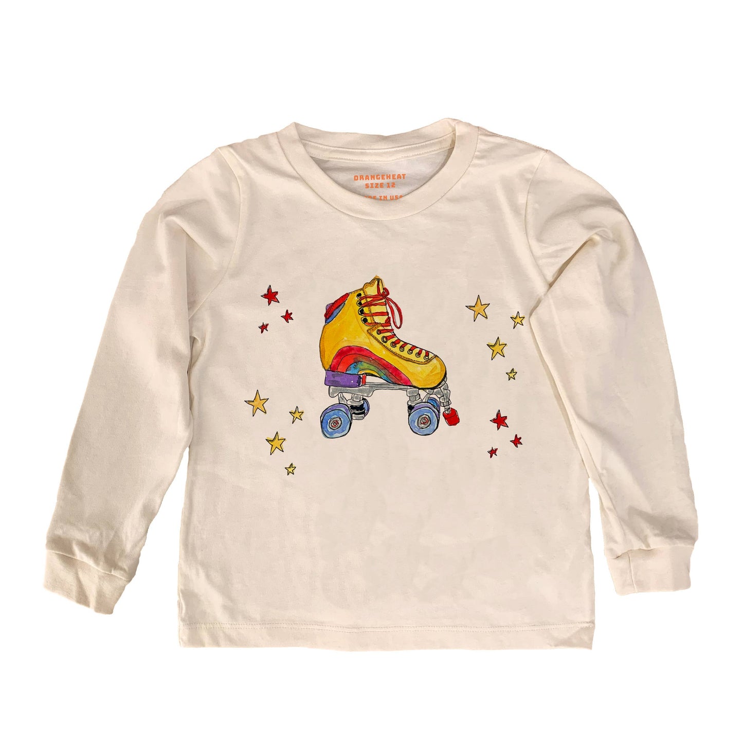 Roller Skate - Kids Organic Tee/Long Sleeve: 8 Years / Tee