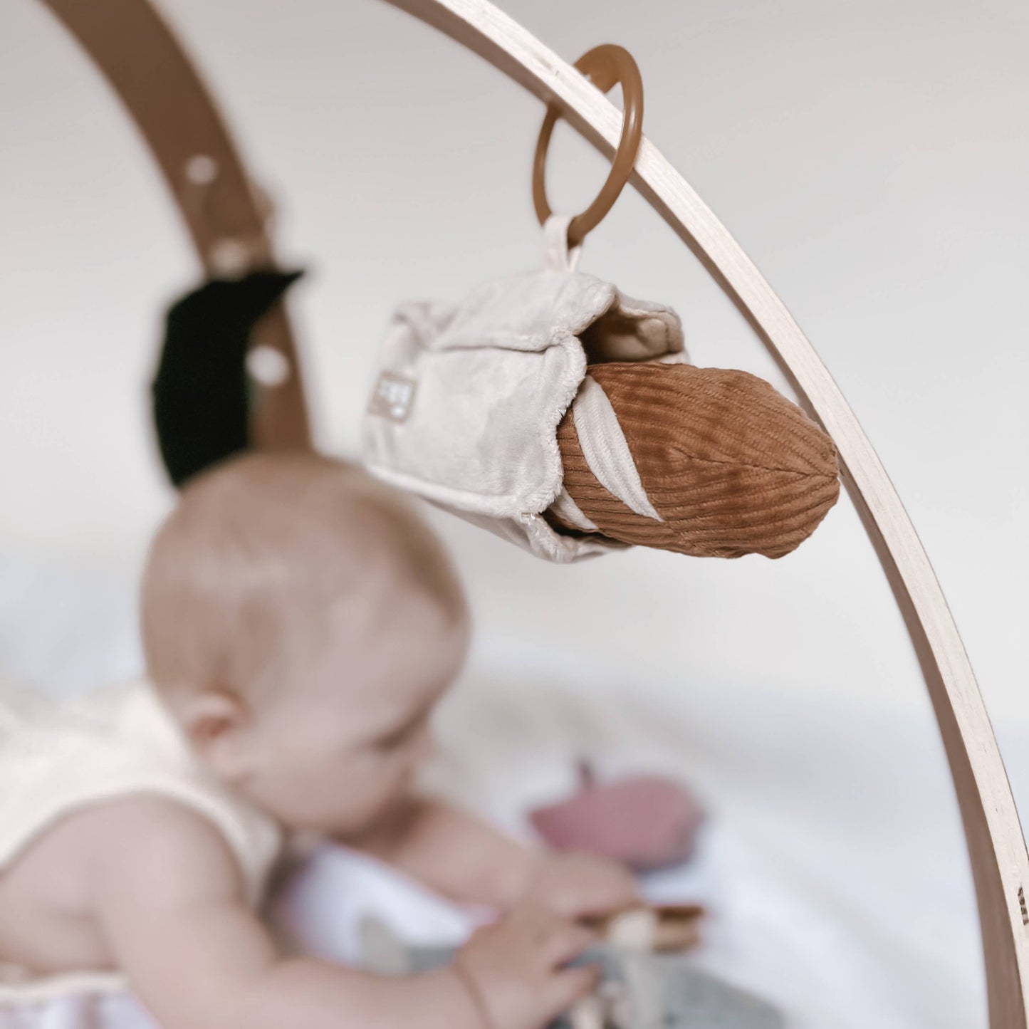 Baguette // Handheld Rattle for Baby