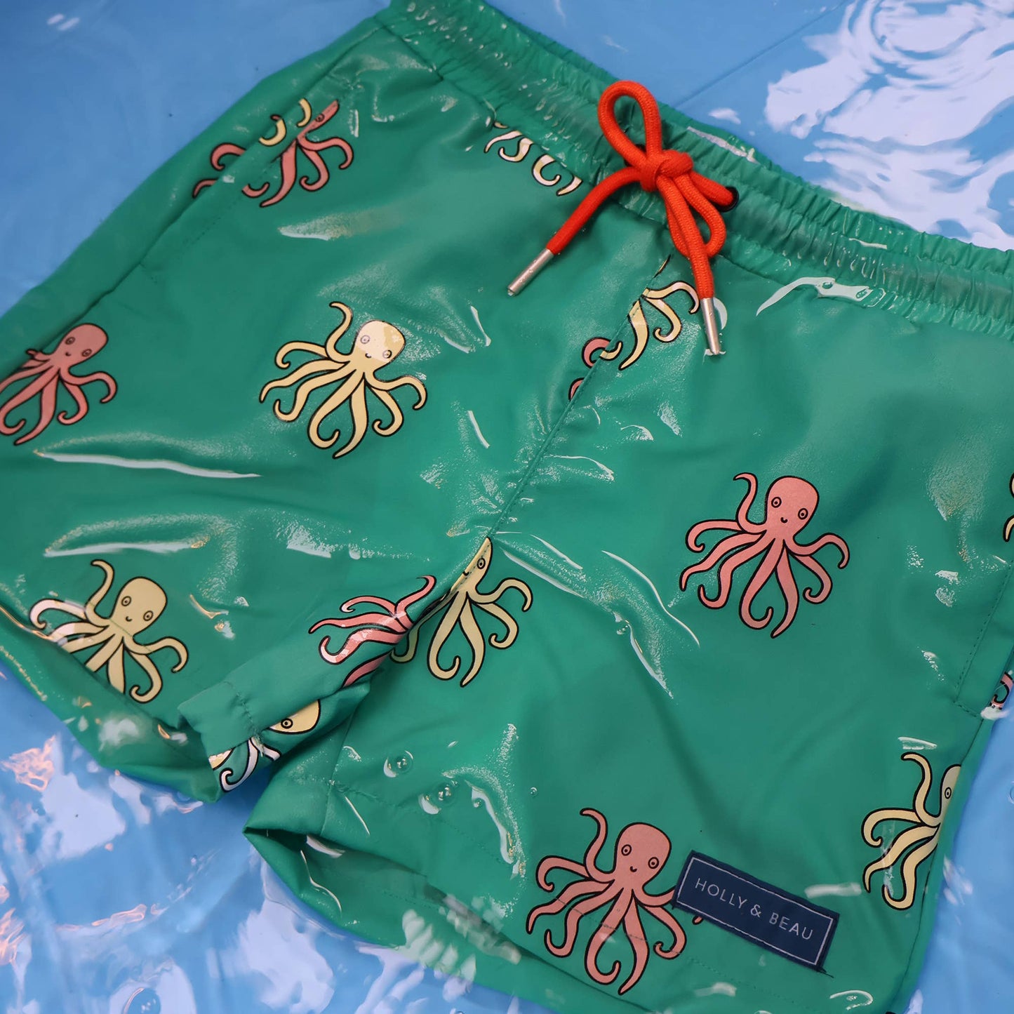 Octopus Color Changing Boys Swim Trunks