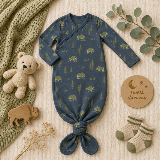 Free Range Bison Knotted Gown