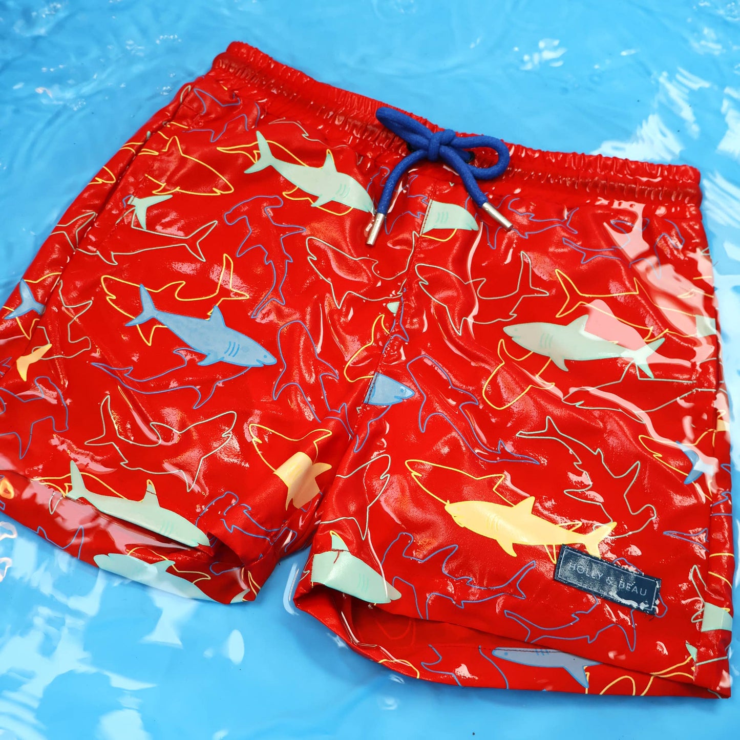 Shark Color Changing Boys Swim Trunks