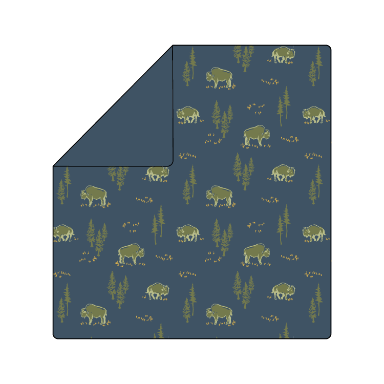 Free Range Bison Muslin Swaddle