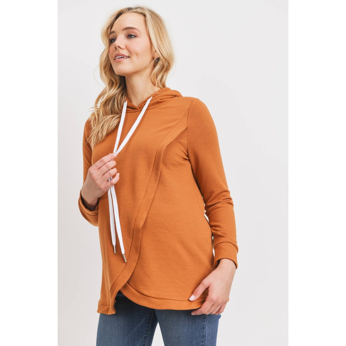 French Terry Crossover Nursing Hoodie