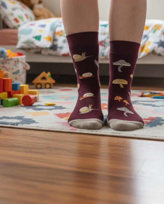 Kid's Mushroom Merino Socks
