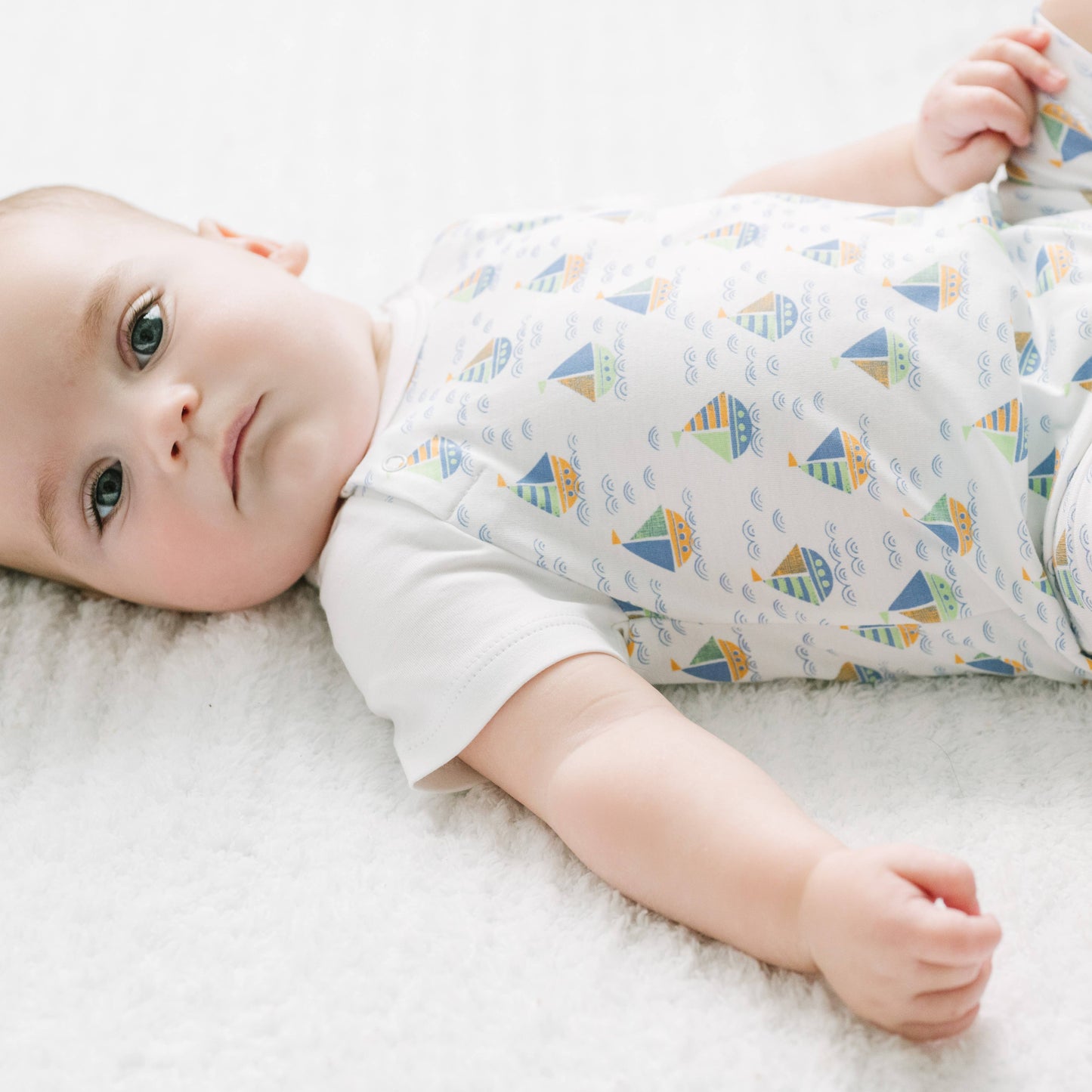 Sailor Romper - Sailing Sketchy Waters - Pima Cotton Outfit