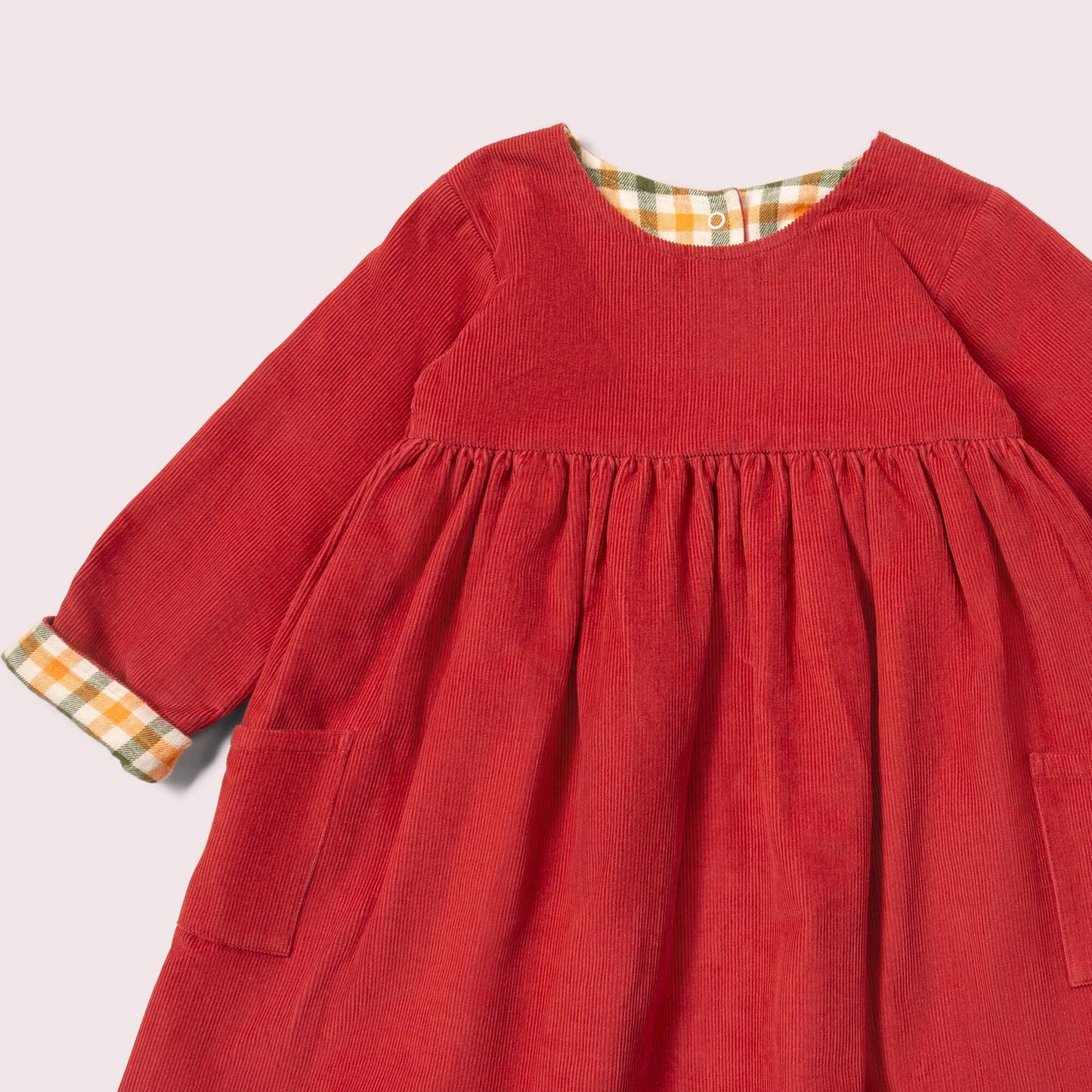 Holly Berry Reversible Corduroy Pocket Dress