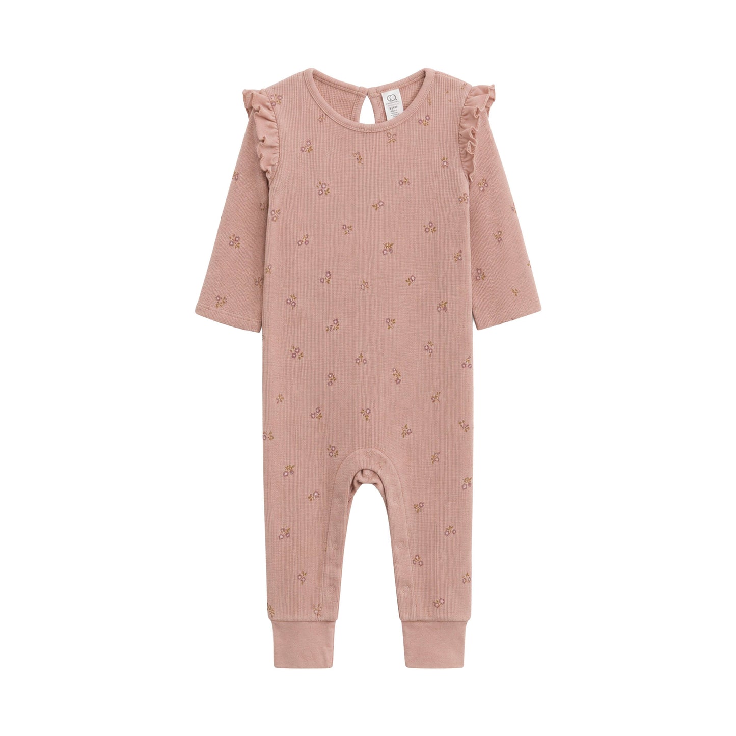 Mila Waffle Knit Flutter Sleeve Romper - Tilda Floral