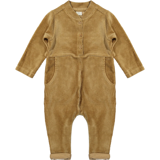 Sara corduroy rib suit- Brown
