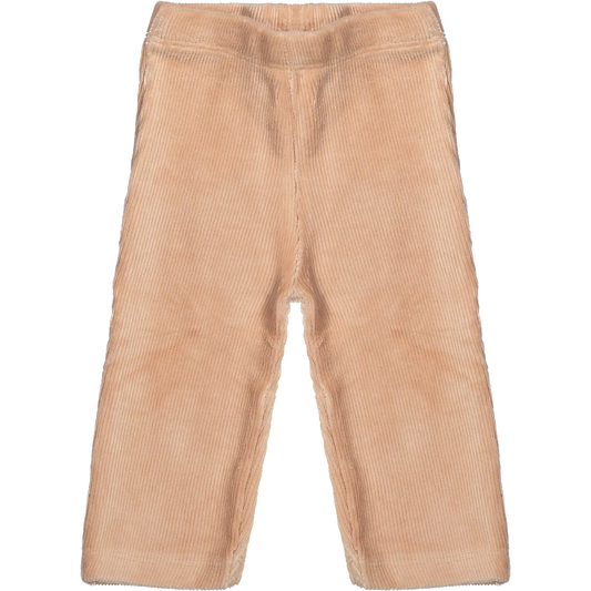 Flared pants Percy corduroy rib pink