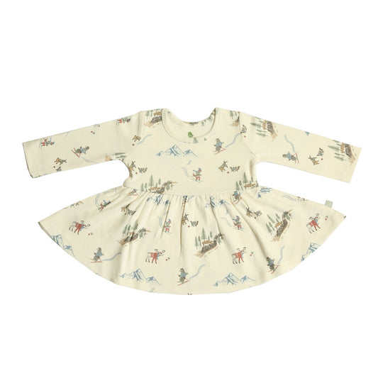 Long sleeve twirl dress | mountain express