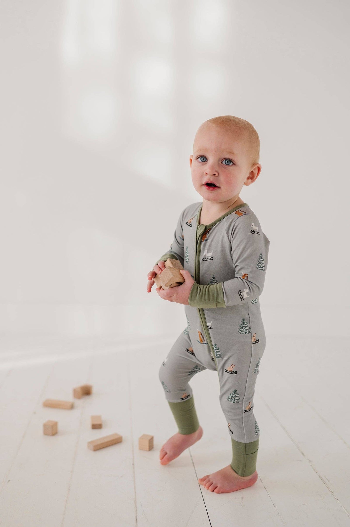 Long Sleeve Zip Romper Bamboo Baby/Kids Clothing Fall 2025