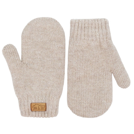 Wheat Field | Kids Cozy Knit Mittens